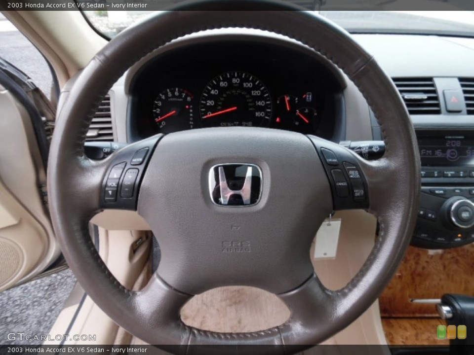 Ivory Interior Steering Wheel for the 2003 Honda Accord EX V6 Sedan #102182888
