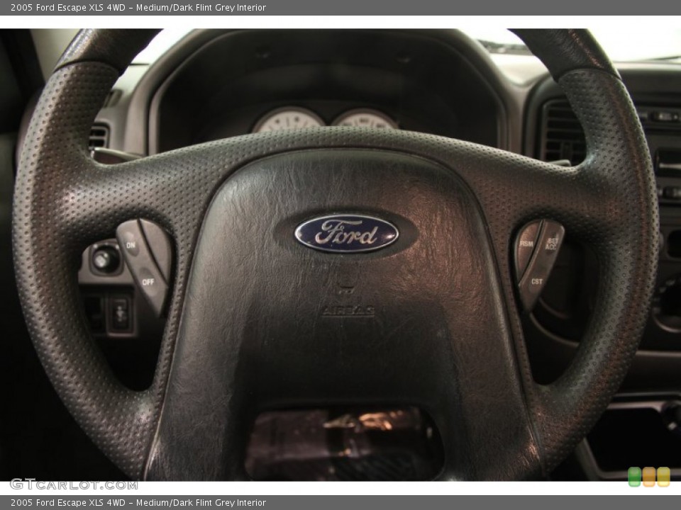 Medium/Dark Flint Grey Interior Steering Wheel for the 2005 Ford Escape XLS 4WD #102185786