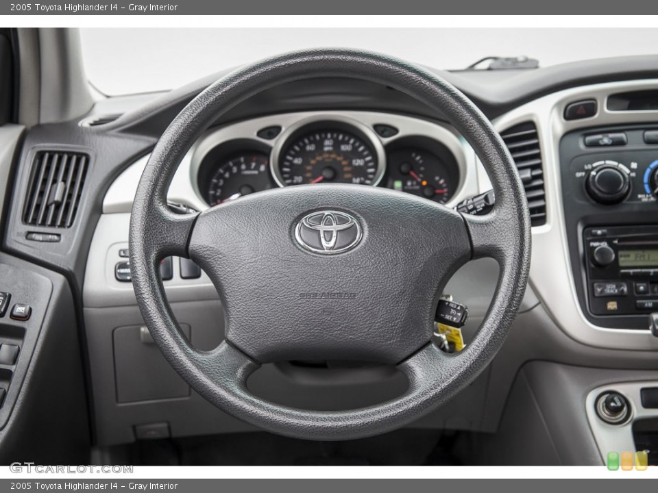 Gray Interior Steering Wheel for the 2005 Toyota Highlander I4 #102185831