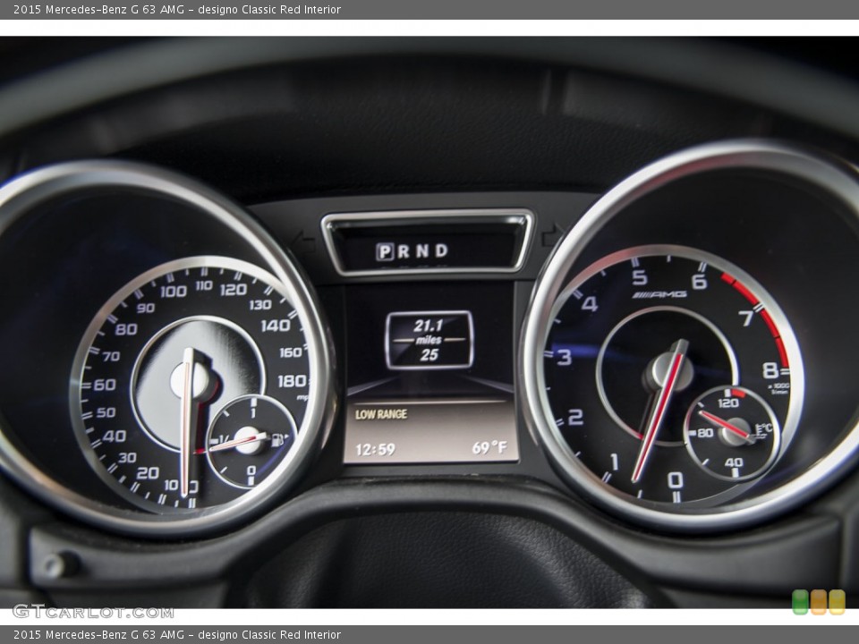 designo Classic Red Interior Gauges for the 2015 Mercedes-Benz G 63 AMG #102186920