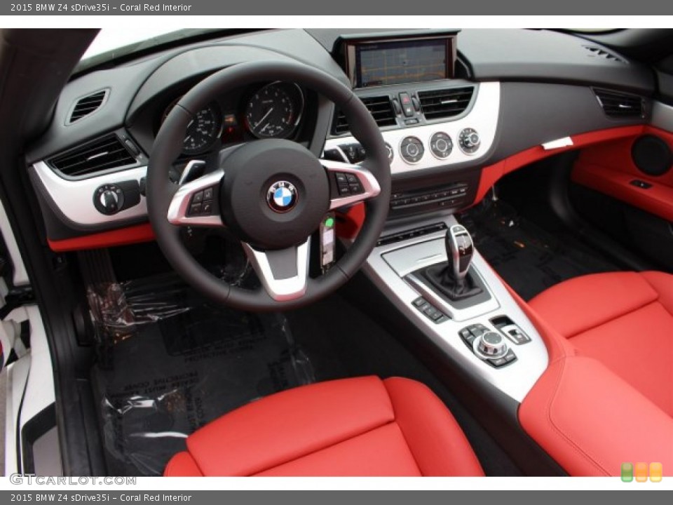 Coral Red Interior Photo for the 2015 BMW Z4 sDrive35i #102194276
