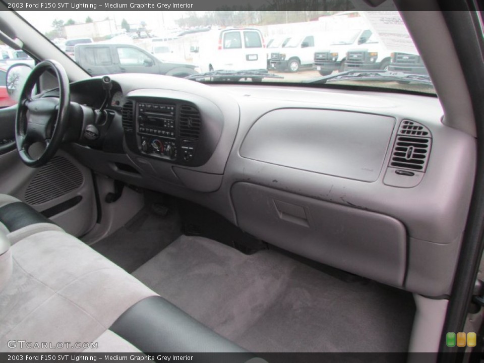 Medium Graphite Grey Interior Dashboard for the 2003 Ford F150 SVT Lightning #102198836