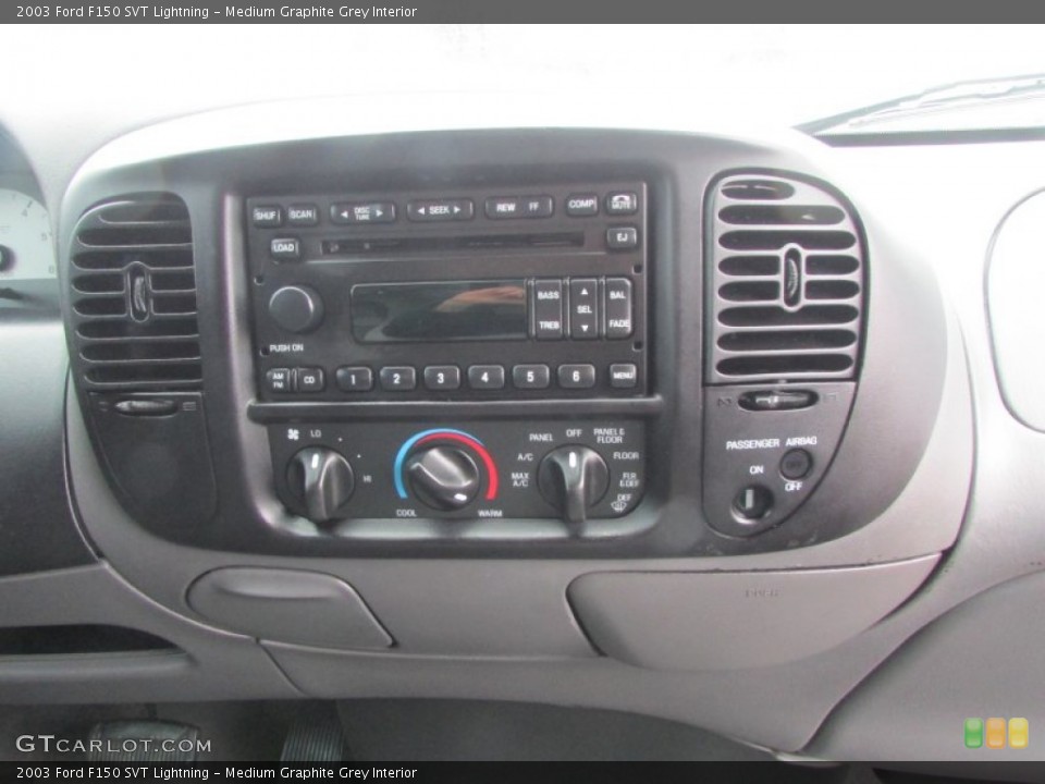 Medium Graphite Grey Interior Controls for the 2003 Ford F150 SVT Lightning #102198917