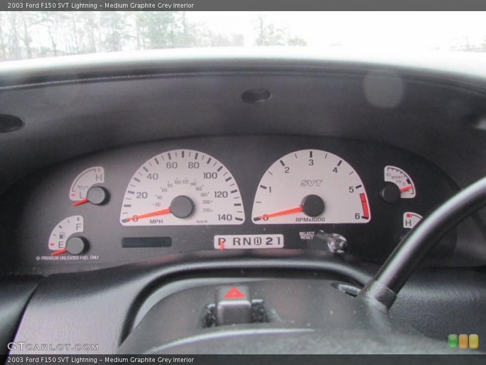 Medium Graphite Grey Interior Gauges for the 2003 Ford F150 SVT Lightning #102198992
