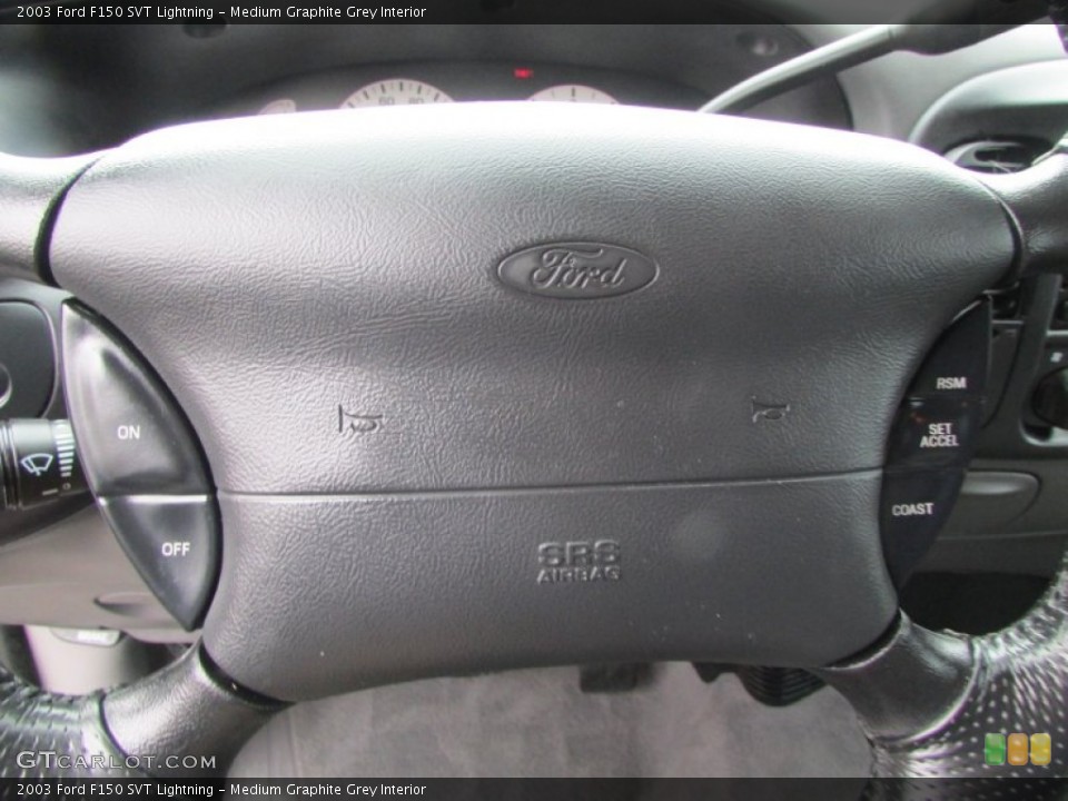 Medium Graphite Grey Interior Steering Wheel for the 2003 Ford F150 SVT Lightning #102199055