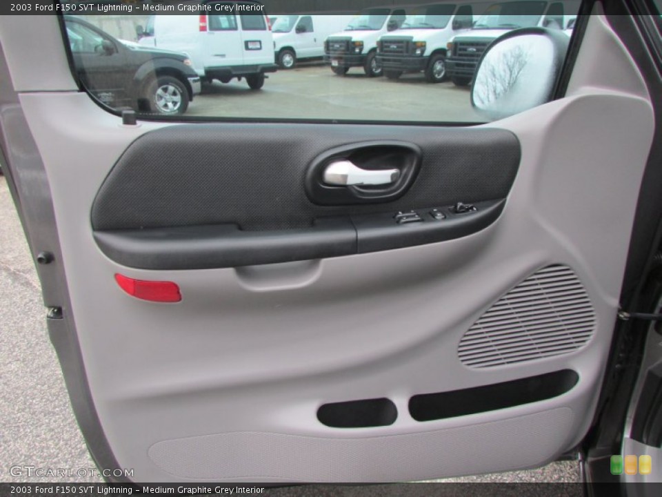 Medium Graphite Grey Interior Door Panel for the 2003 Ford F150 SVT Lightning #102199127