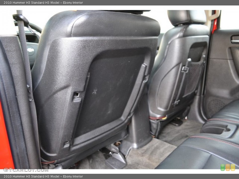 Ebony Interior Rear Seat for the 2010 Hummer H3  #102200891