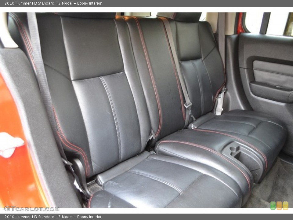 Ebony Interior Rear Seat for the 2010 Hummer H3  #102200945