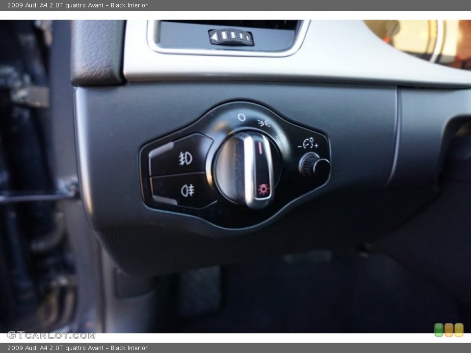 Black Interior Controls for the 2009 Audi A4 2.0T quattro Avant #102202811