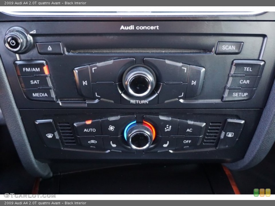 Black Interior Controls for the 2009 Audi A4 2.0T quattro Avant #102202868