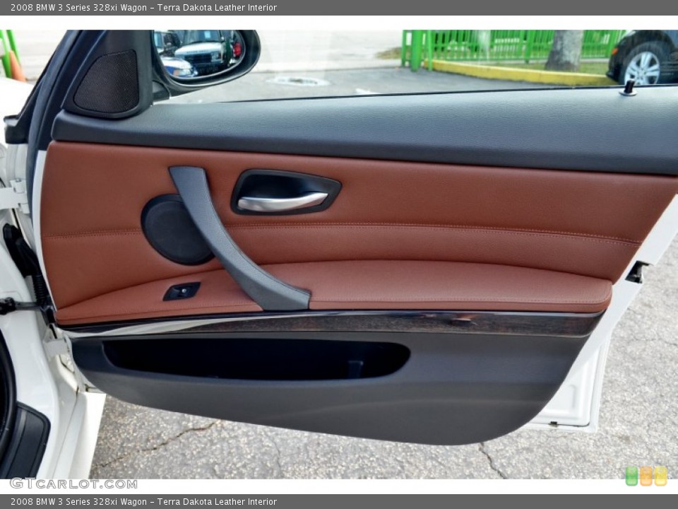 Terra Dakota Leather Interior Door Panel for the 2008 BMW 3 Series 328xi Wagon #102208565