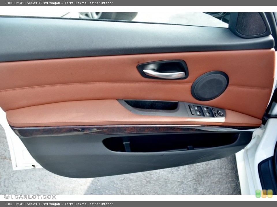 Terra Dakota Leather Interior Door Panel for the 2008 BMW 3 Series 328xi Wagon #102208826