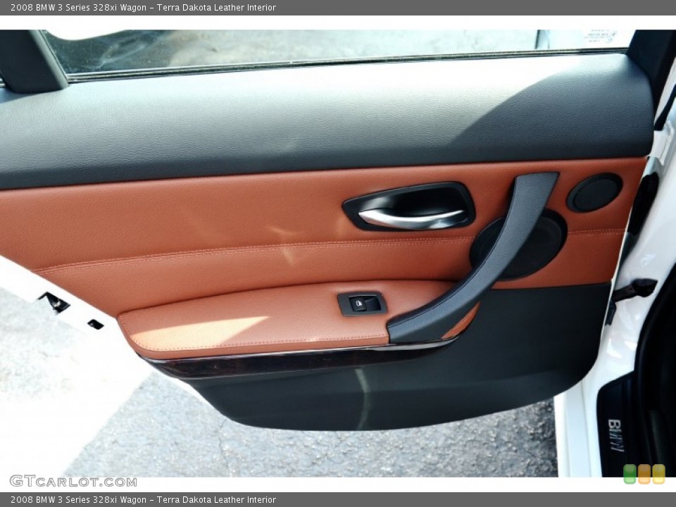 Terra Dakota Leather Interior Door Panel for the 2008 BMW 3 Series 328xi Wagon #102208847
