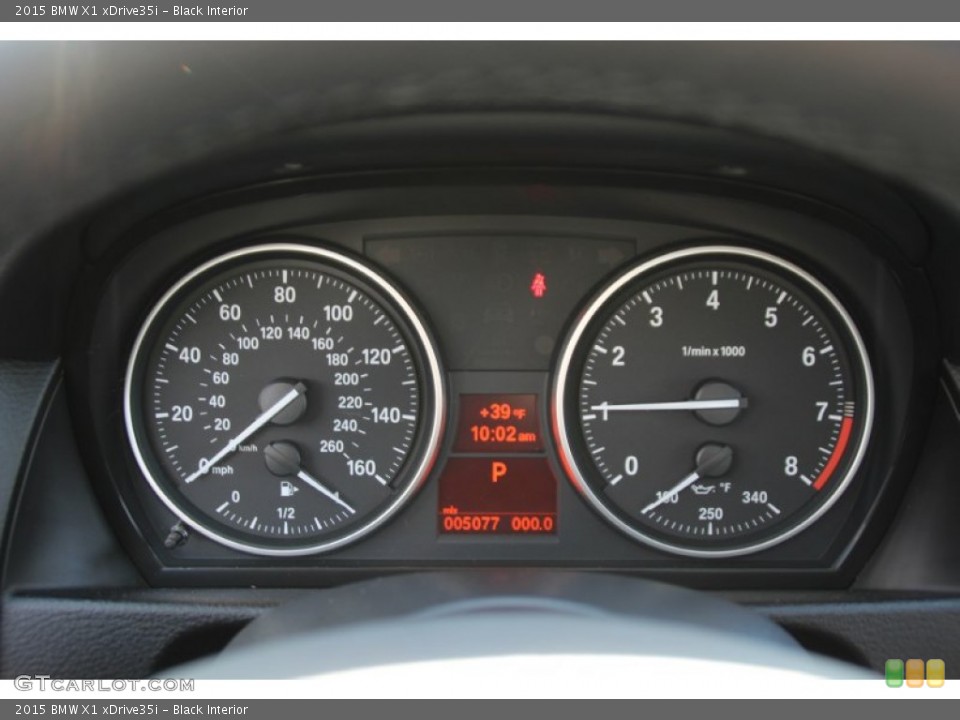 Black Interior Gauges for the 2015 BMW X1 xDrive35i #102209235