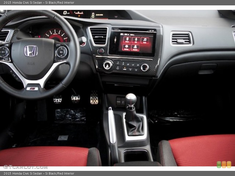 Si Black/Red Interior Dashboard for the 2015 Honda Civic Si Sedan #102213014