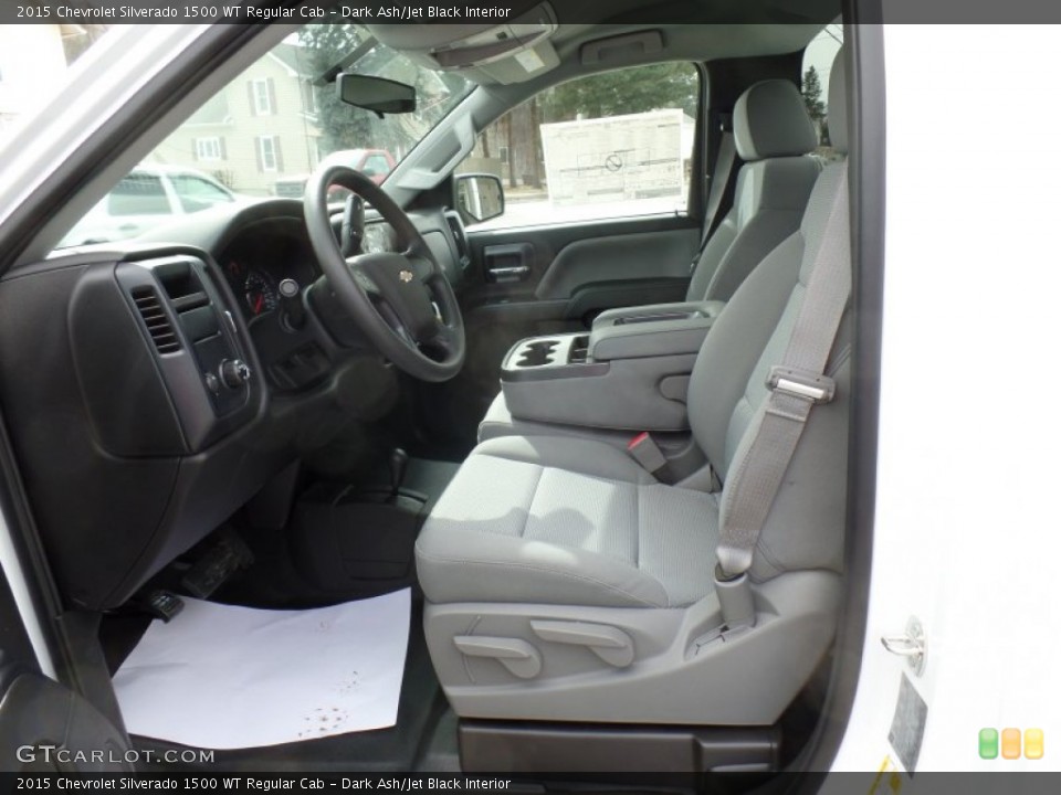 Dark Ash/Jet Black Interior Photo for the 2015 Chevrolet Silverado 1500 WT Regular Cab #102215093