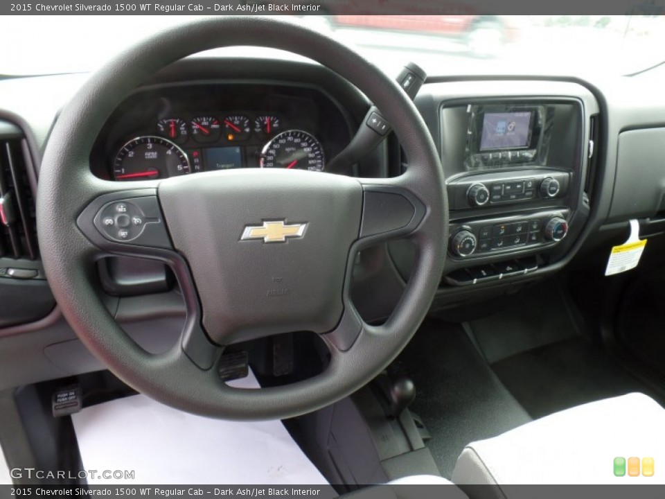 Dark Ash/Jet Black Interior Steering Wheel for the 2015 Chevrolet Silverado 1500 WT Regular Cab #102215132