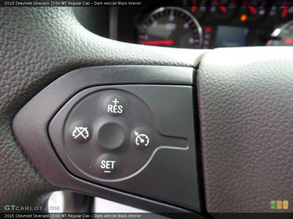 Dark Ash/Jet Black Interior Controls for the 2015 Chevrolet Silverado 1500 WT Regular Cab #102215192