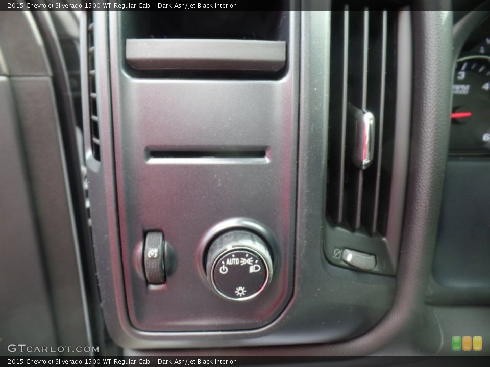 Dark Ash/Jet Black Interior Controls for the 2015 Chevrolet Silverado 1500 WT Regular Cab #102215222