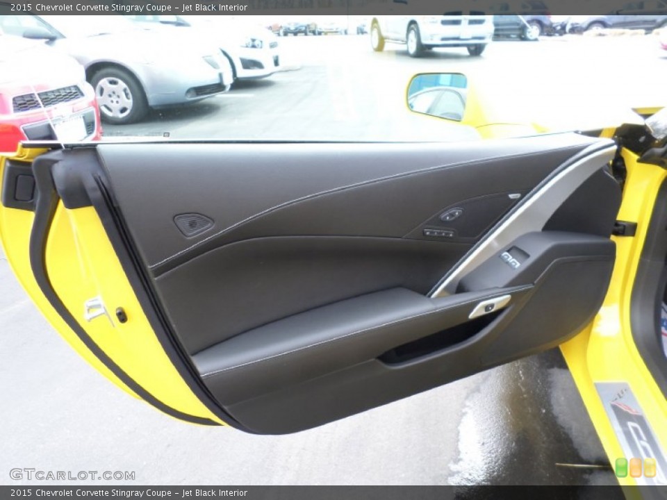 Jet Black Interior Door Panel for the 2015 Chevrolet Corvette Stingray Coupe #102218336