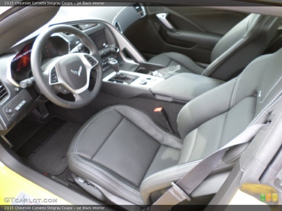 Jet Black Interior Prime Interior for the 2015 Chevrolet Corvette Stingray Coupe #102218360