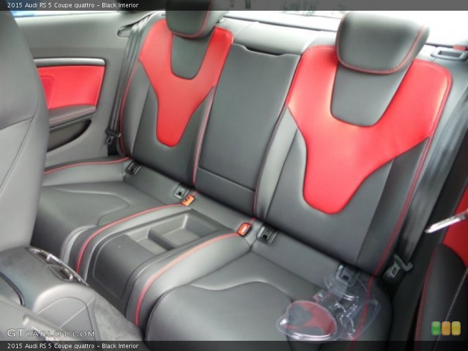Black Interior Rear Seat for the 2015 Audi RS 5 Coupe quattro #102218459
