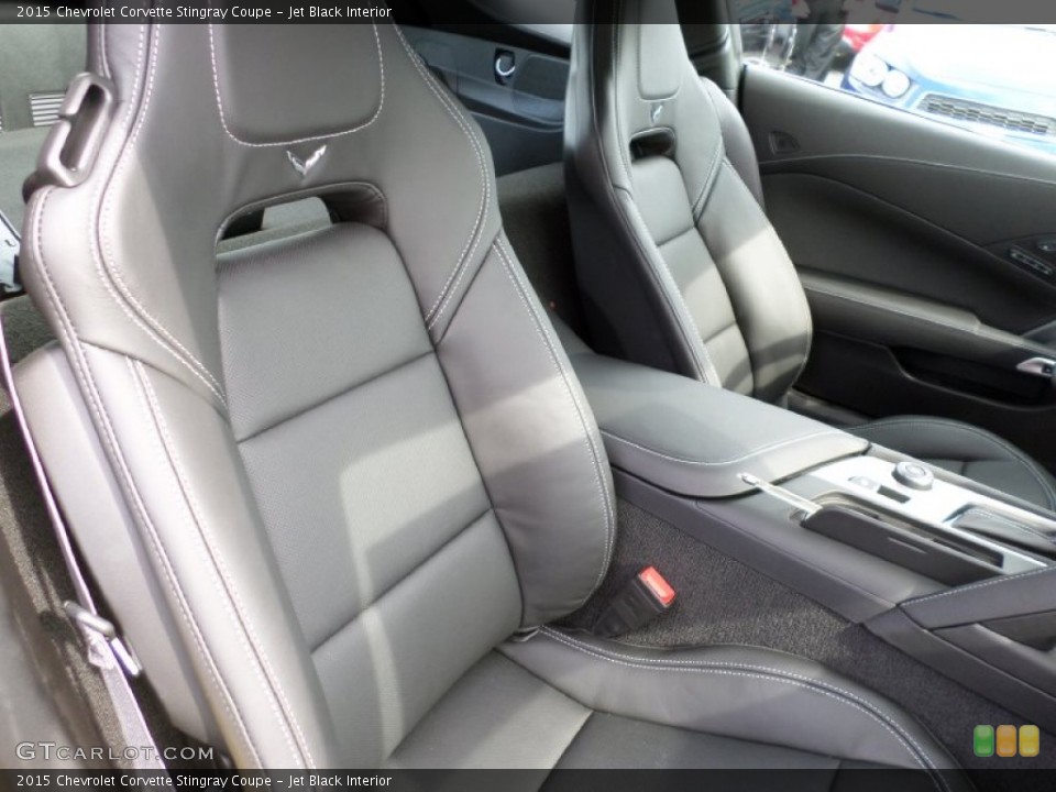 Jet Black Interior Front Seat for the 2015 Chevrolet Corvette Stingray Coupe #102218483