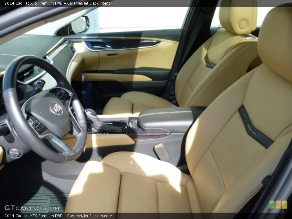 Caramel/Jet Black 2014 Cadillac XTS Interiors