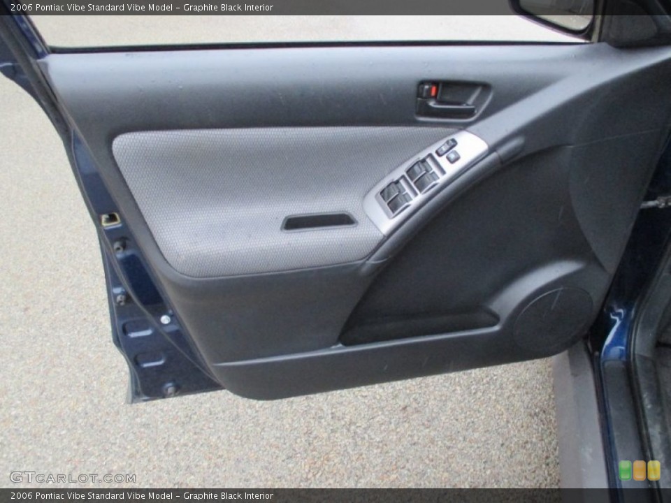 Graphite Black Interior Door Panel for the 2006 Pontiac Vibe  #102220283