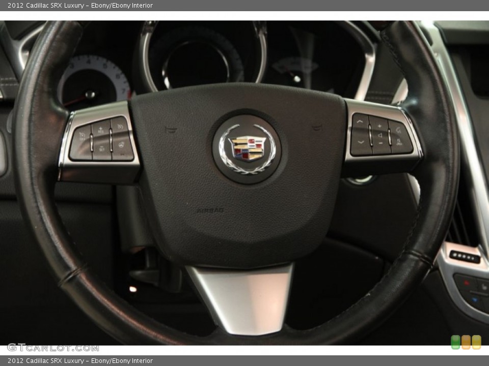 Ebony/Ebony Interior Steering Wheel for the 2012 Cadillac SRX Luxury #102220511