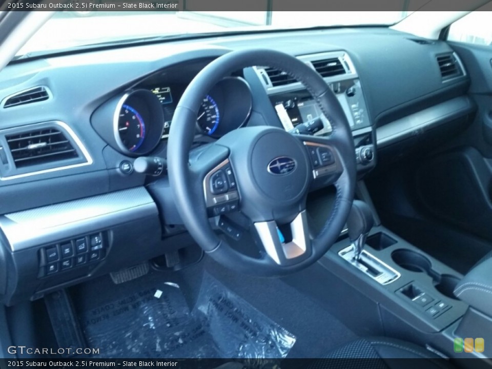 Slate Black Interior Dashboard for the 2015 Subaru Outback 2.5i Premium #102221750