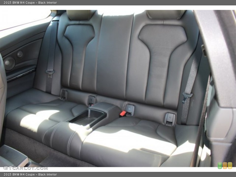 Black Interior Rear Seat for the 2015 BMW M4 Coupe #102223558
