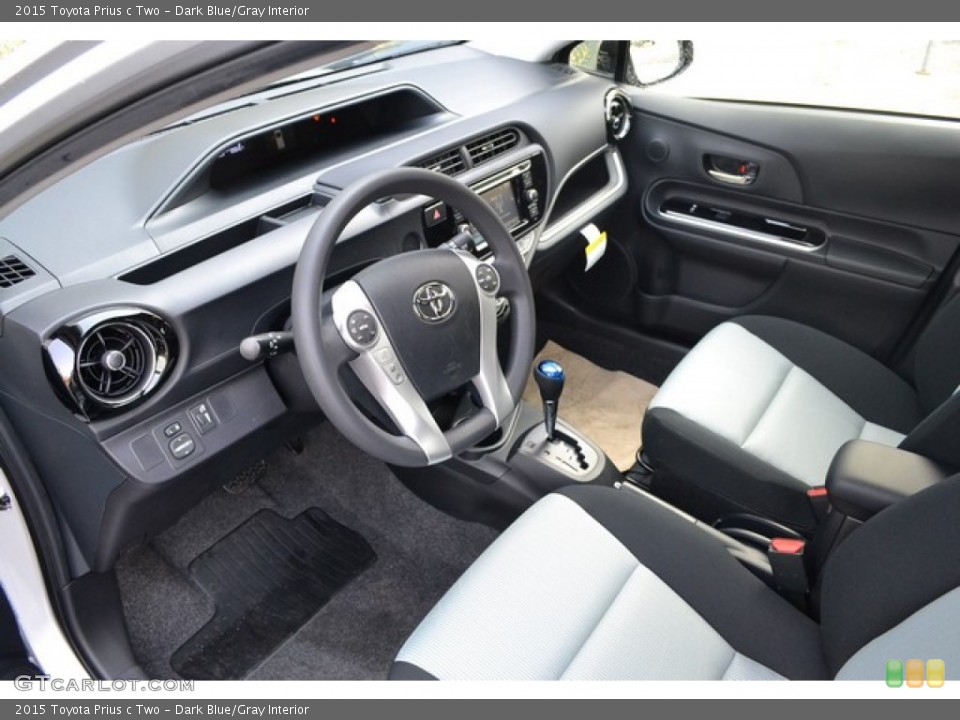 Dark Blue/Gray 2015 Toyota Prius c Interiors
