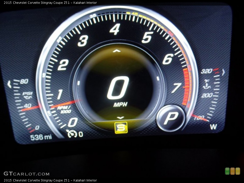 Kalahari Interior Gauges for the 2015 Chevrolet Corvette Stingray Coupe Z51 #102227548