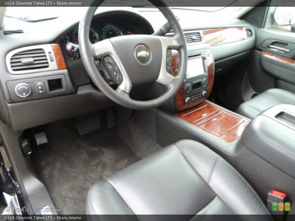 Ebony 2014 Chevrolet Tahoe Interiors
