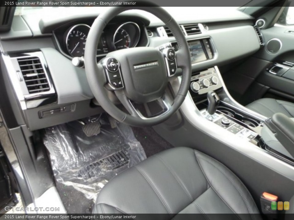 Ebony/Lunar 2015 Land Rover Range Rover Sport Interiors