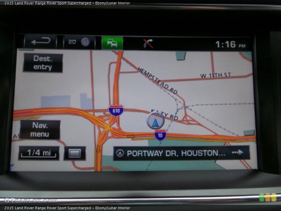 Ebony/Lunar Interior Navigation for the 2015 Land Rover Range Rover Sport Supercharged #102229192