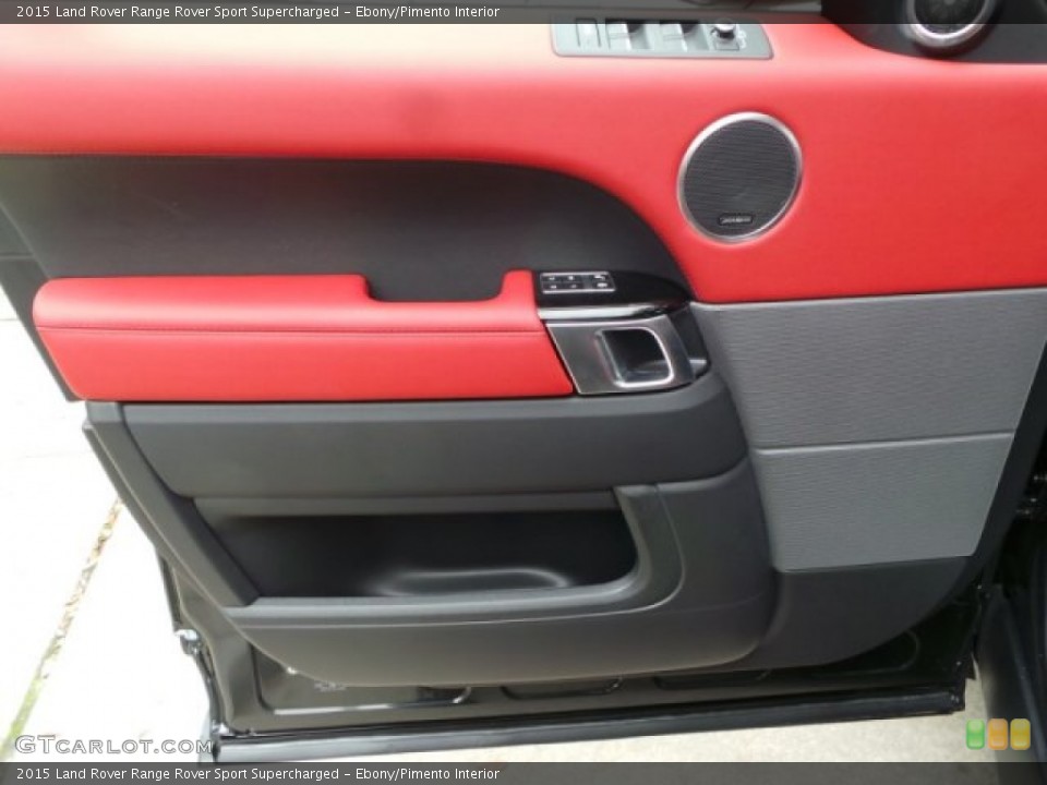 Ebony/Pimento Interior Door Panel for the 2015 Land Rover Range Rover Sport Supercharged #102229711