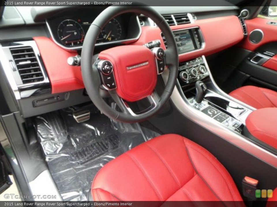 Ebony/Pimento 2015 Land Rover Range Rover Sport Interiors