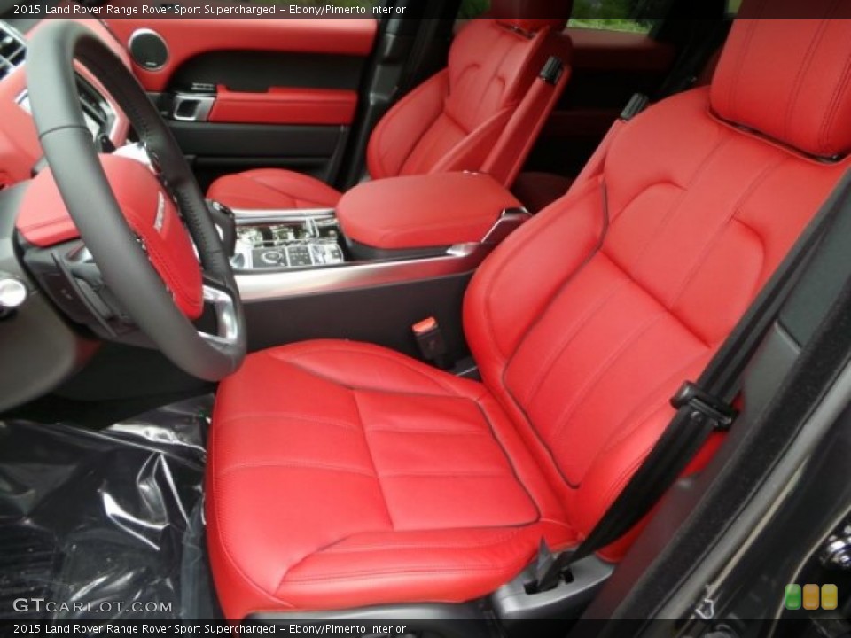 Ebony/Pimento Interior Front Seat for the 2015 Land Rover Range Rover Sport Supercharged #102229756