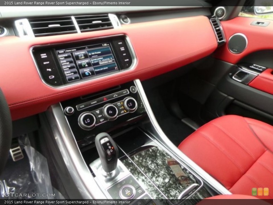 Ebony/Pimento Interior Controls for the 2015 Land Rover Range Rover Sport Supercharged #102229795