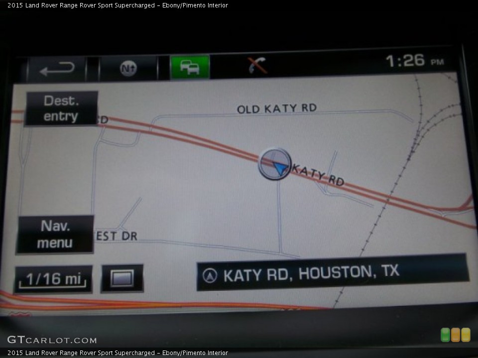 Ebony/Pimento Interior Navigation for the 2015 Land Rover Range Rover Sport Supercharged #102229861