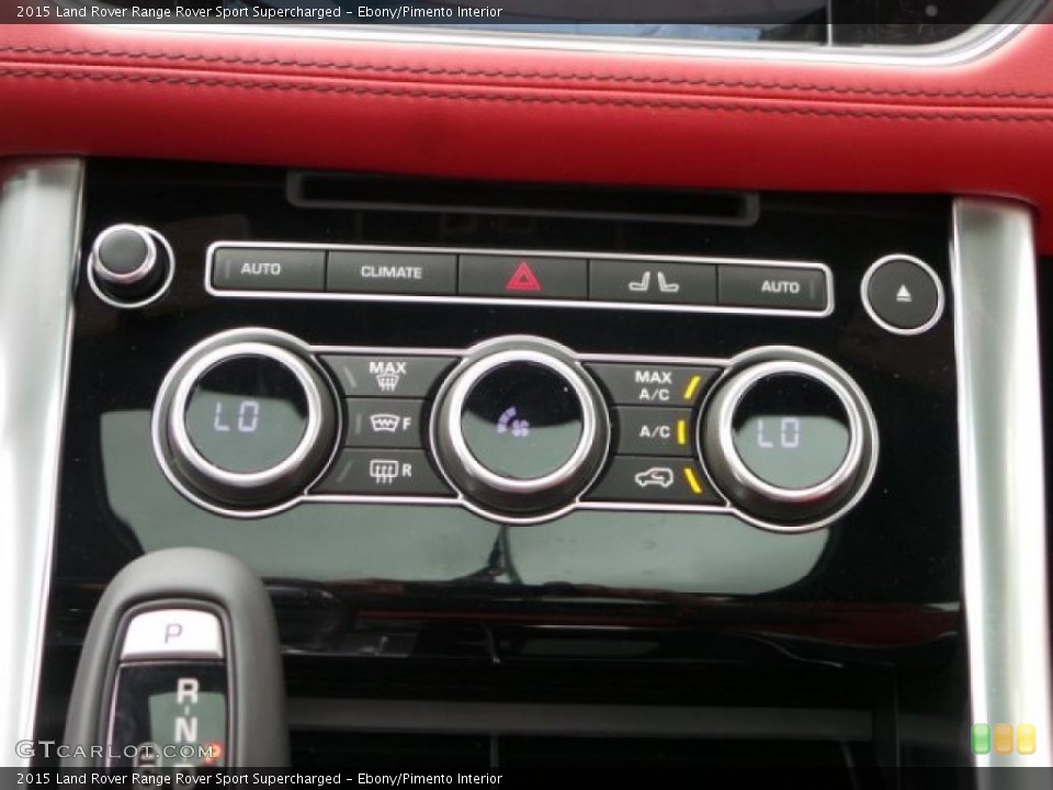 Ebony/Pimento Interior Controls for the 2015 Land Rover Range Rover Sport Supercharged #102229906