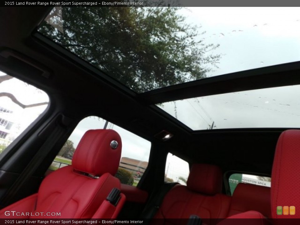 Ebony/Pimento Interior Sunroof for the 2015 Land Rover Range Rover Sport Supercharged #102229966