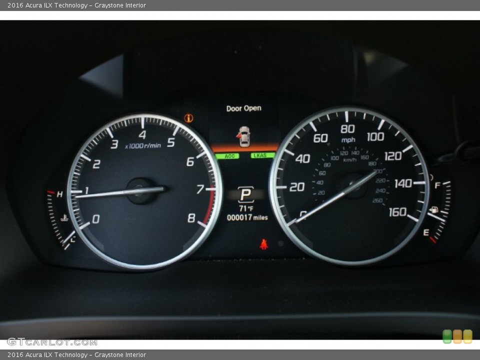 Graystone Interior Gauges for the 2016 Acura ILX Technology #102230137