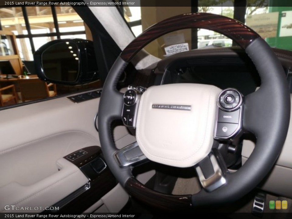 Espresso/Almond Interior Steering Wheel for the 2015 Land Rover Range Rover Autobiography #102231313