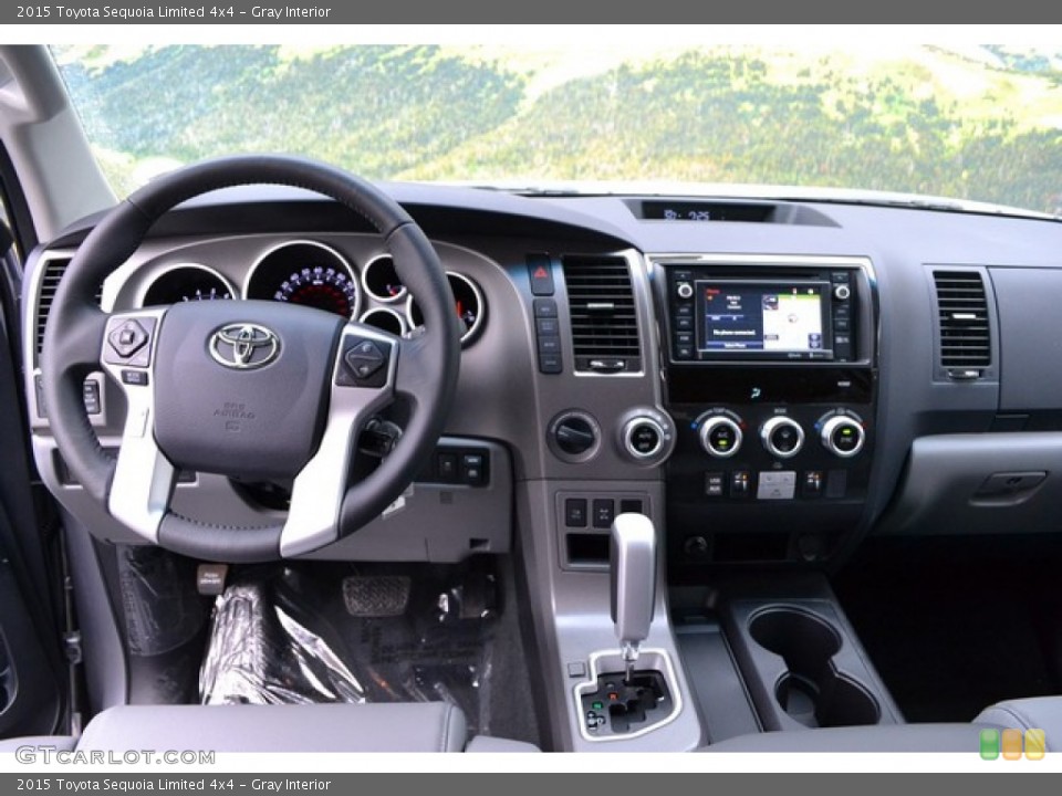 Gray Interior Dashboard for the 2015 Toyota Sequoia Limited 4x4 #102236110