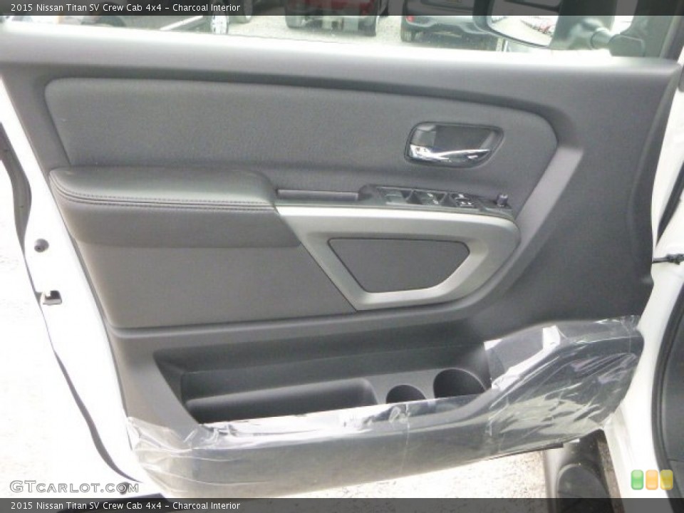 Charcoal Interior Door Panel for the 2015 Nissan Titan SV Crew Cab 4x4 #102237718
