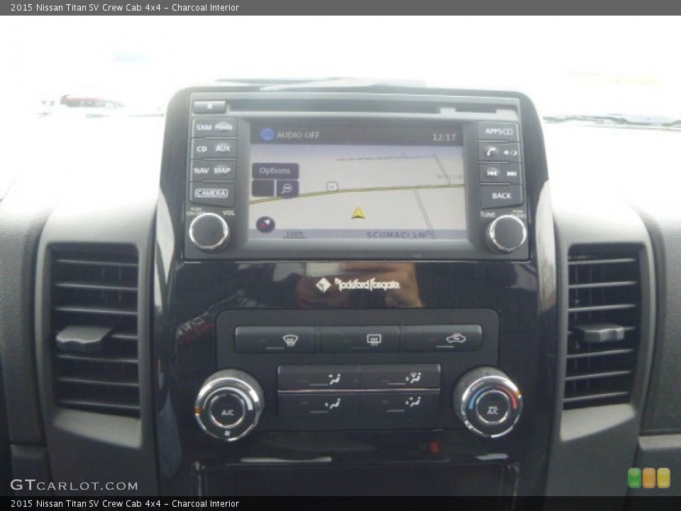 Charcoal Interior Controls for the 2015 Nissan Titan SV Crew Cab 4x4 #102237745