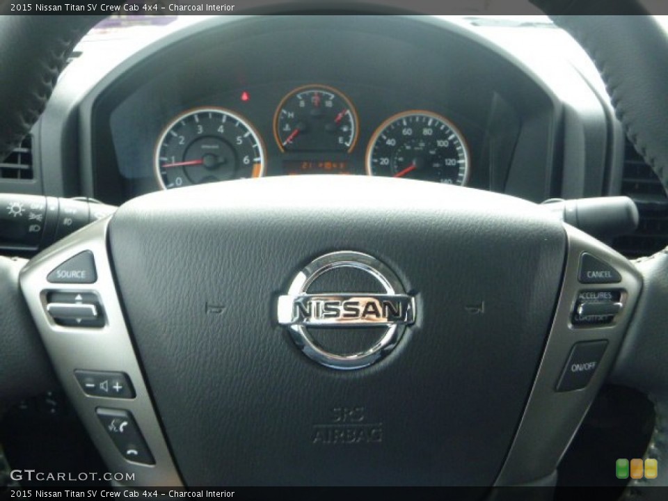 Charcoal Interior Controls for the 2015 Nissan Titan SV Crew Cab 4x4 #102237769